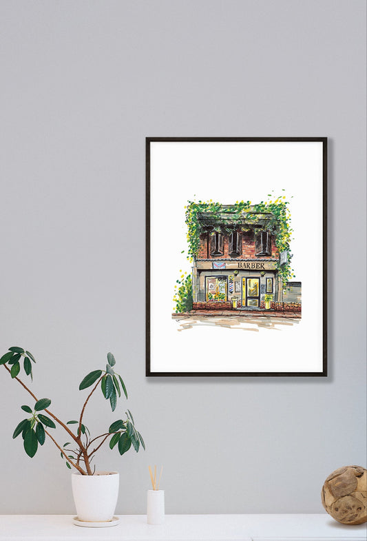 "BARBERSHOP" - Art Print