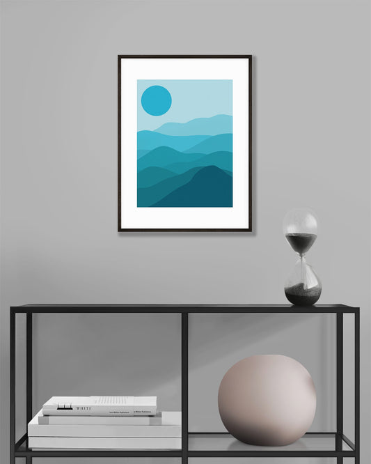 "BOHO BLUES" - Art Print