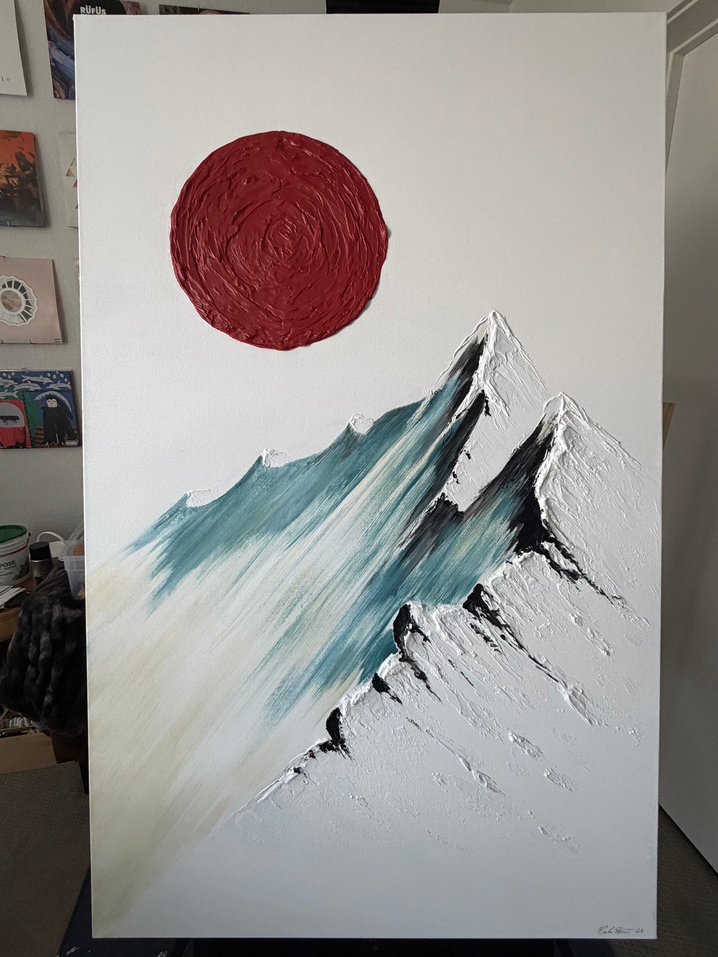 THE ASCENT - Original painting on canvas.