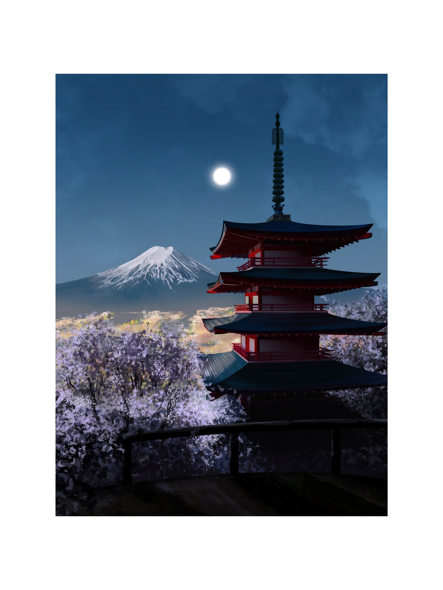 "PAGODA" - Art Print