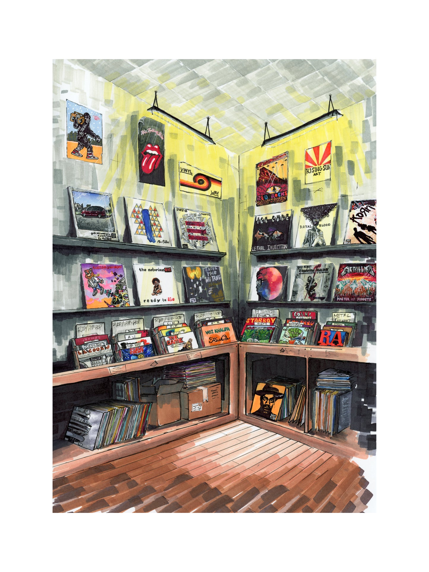 "VINYL DAYS" - Art Print