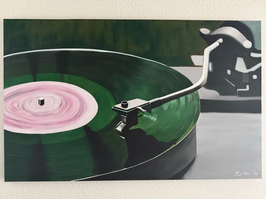 IN THE GROOVE - Acrylic painting on canvas.