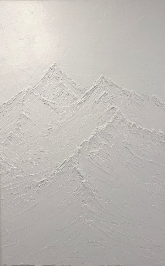 Abstract Mountain Painting