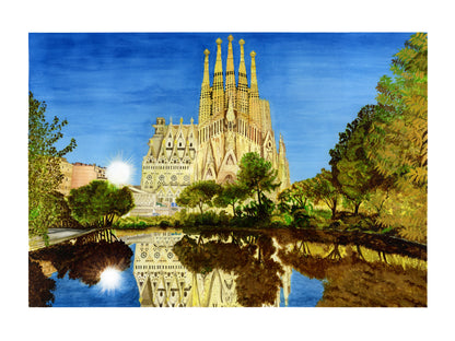 Sagrada Familia Art Print, Close Up Detail