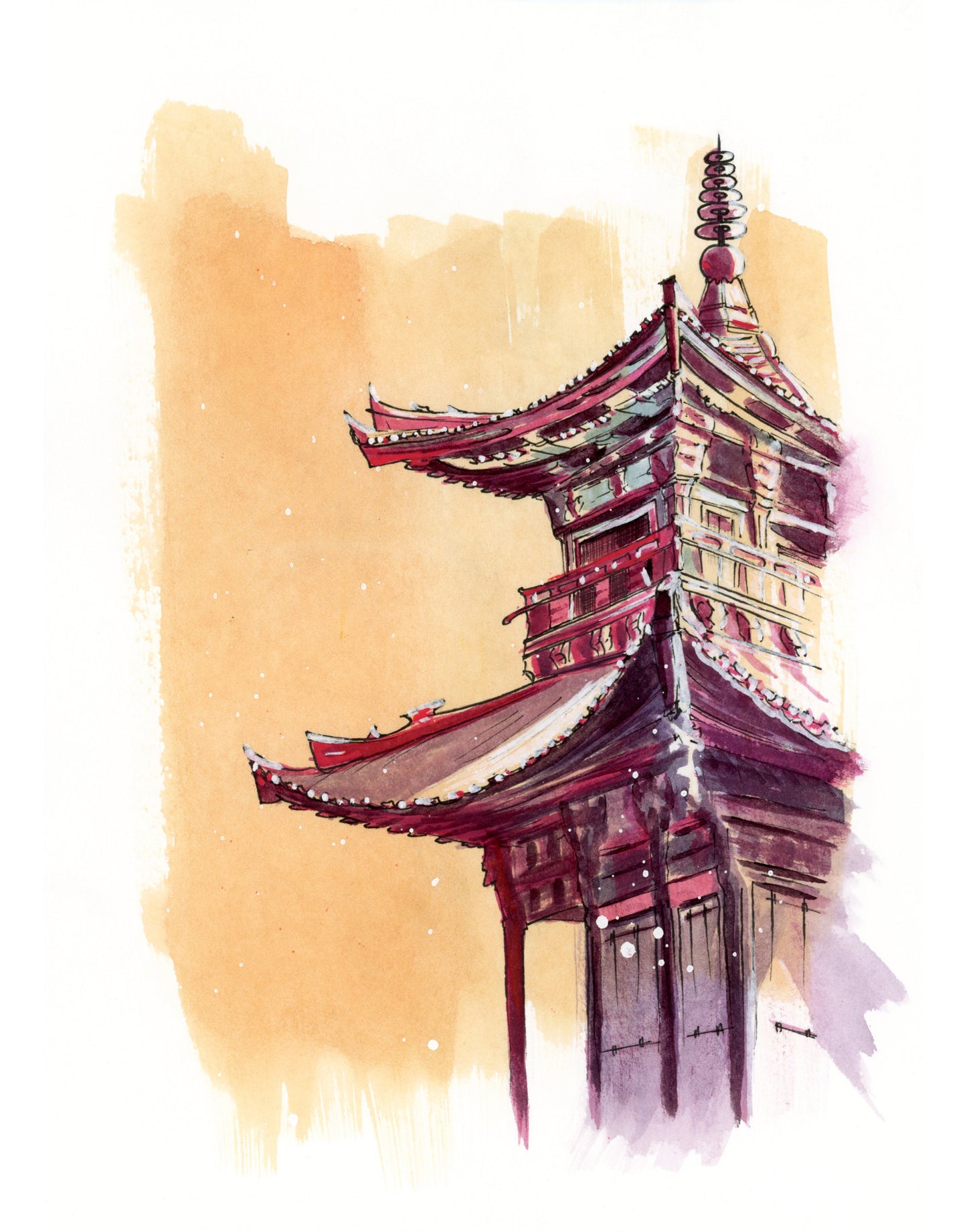 TEMPLE - Art Print