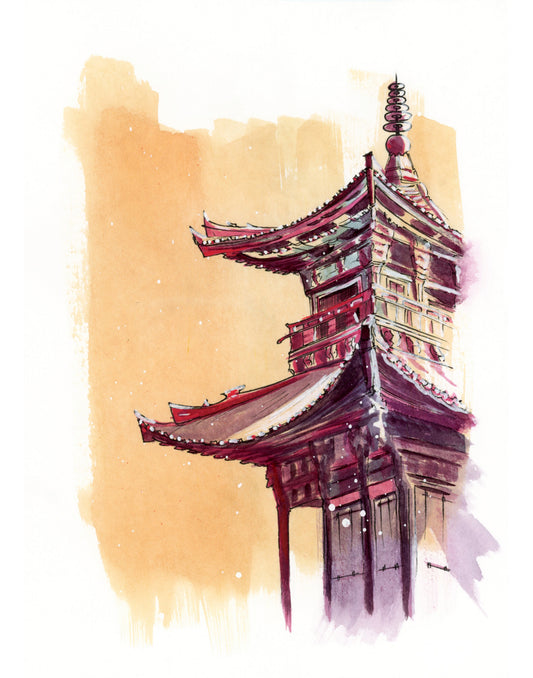 TEMPLE - Art Print
